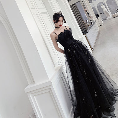 Vestido de Noche Negro Elegante de Diseño Exclusivo - Image 4