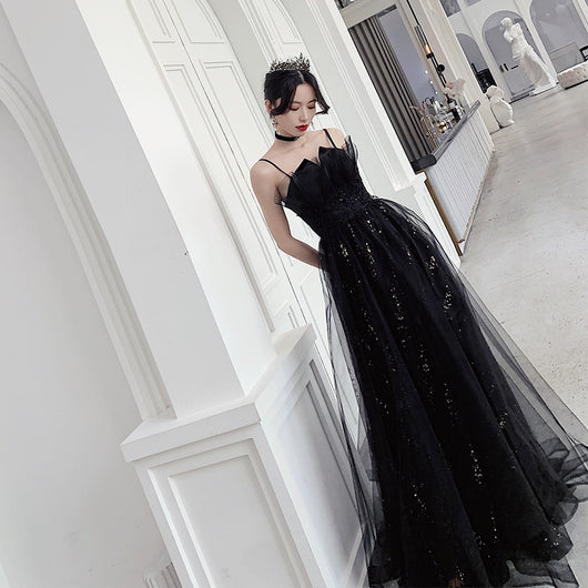 Vestido de Noche Negro Elegante de Diseño Exclusivo - Image 4