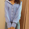 Cardigan Deportivo Mujer Holgado Tejido Casual con Capucha