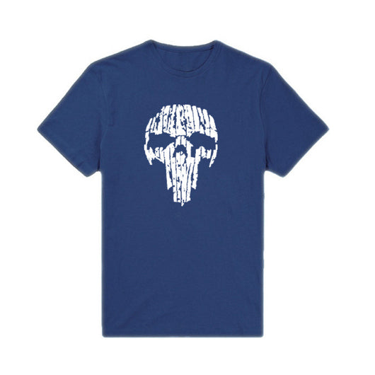 Playera Deportiva de Algodón Puro con Estampa Calavera Rota - Image 15