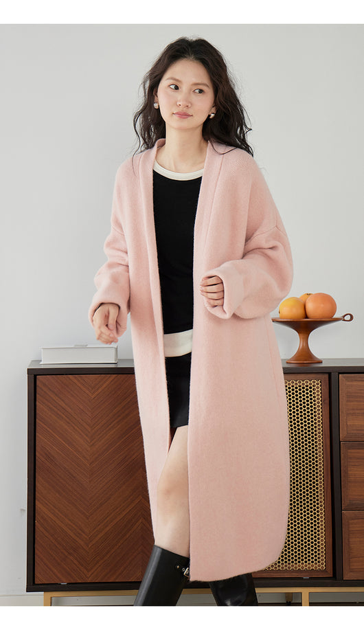 Cardigan Largo Tejido Suelto para Mujer - Abrigo Acogedor - Image 16