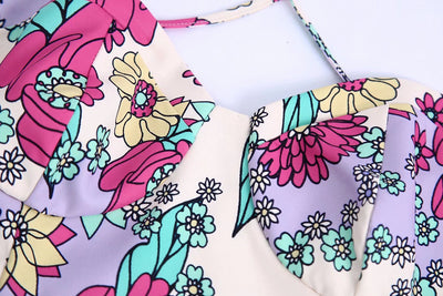 Conjunto Crop Top Encaje con Cordones y Falda Cintura Alta - Image 10
