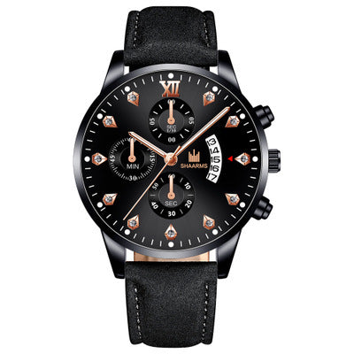 Reloj de Cuarzo para Hombre con Tres Esferas y Detalles de Diamantes - Image 17