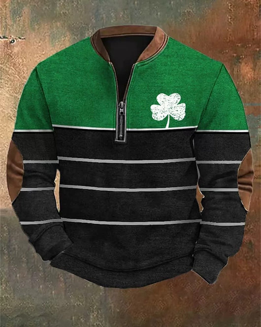 Sudadera con Cierre Estampado 3D Digital para Hombre - Primavera y Otoño - Image 22