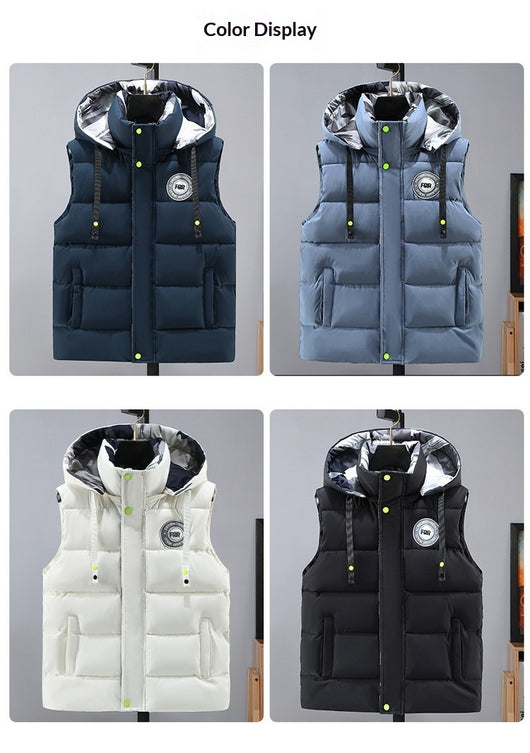 Chaleco Acolchado Grueso para Hombre - Abrigador y Versátil - Image 27