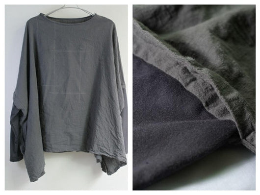 Blusa Pullover Manga Larga de Algodón Lavado a Mano - Diseño Artesanal - Image 21