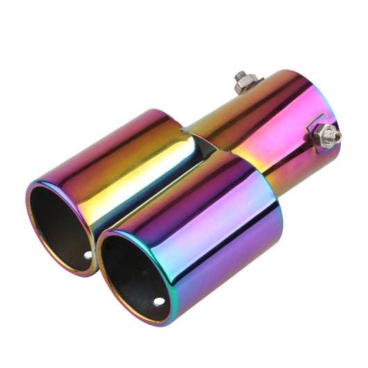 Tubo de Escape Doble Silenciador Universal Acero Inoxidable para Automóviles - Image 11