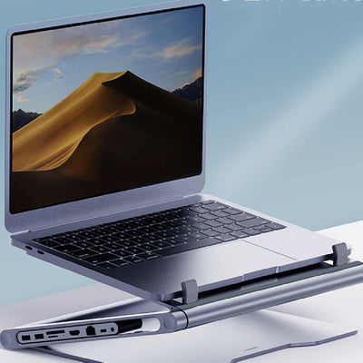 Soporte para Laptop con Estación de Acoplamiento 8 en 1 - Image 5