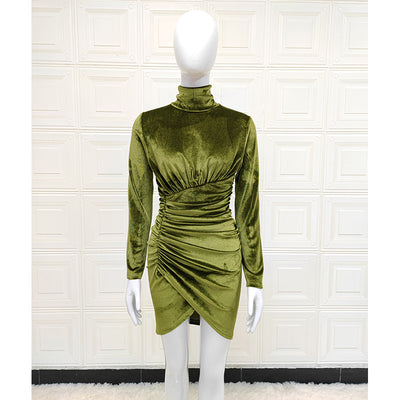 Vestido Fiesta Franela Manga Larga Ajustado para Mujer - Image 8