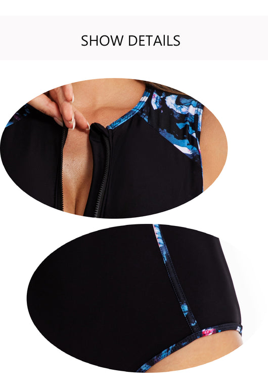 Traje de Baño Deportivo sin Mangas para Mujer - Diseño Minimalista para Surfing - Image 8