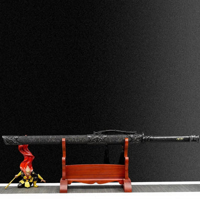 Espada Horizontal Dinastía Tang - Acero Manganeso Alto para Coleccionistas - Image 3