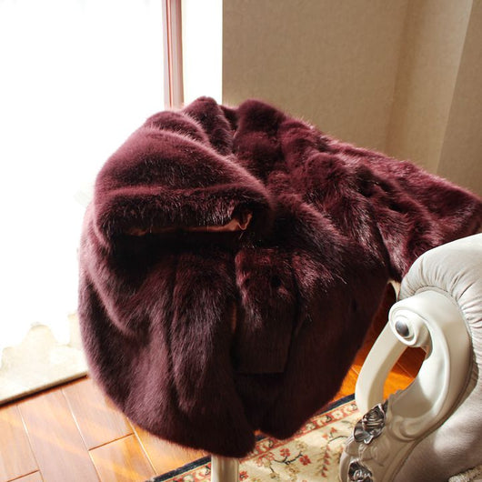 Abrigo de Piel Sintética Zorro Largo Mujer - Cálido y Elegante para Invierno - Image 11