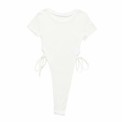 Blusa Elegante Cuello Redondo y Cintura Alta con Amarre - Image 14