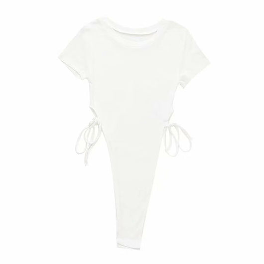 Blusa Elegante Cuello Redondo y Cintura Alta con Amarre - Image 14