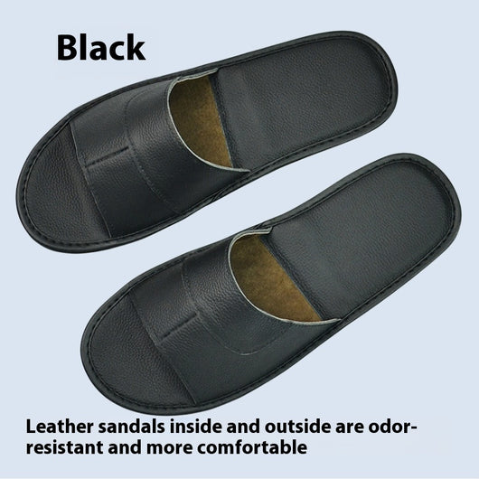 Sandalias de Cuero Premium con Suela Antideslizante para Casa - Image 5