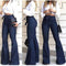 Pantalones Acampanados Elásticos con Cordones