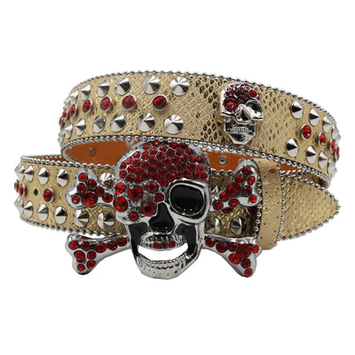 Cinturón Mujer Y2K con Incrustaciones de Diamantes y Patrón de Serpiente - Image 23