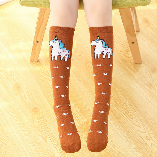 Calcetines hasta la rodilla con diseño estéreo para niños - Image 5