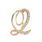 Fashion clothing accessories 26 English alphabet brooches Q