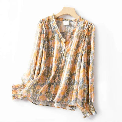 Camisa Suelta de Manga Larga Estilo Linterna - Image 4
