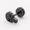 Skull Head Men's Titanium Steel Hypoallergenic Stud Earrings Negro