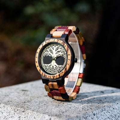 Reloj de Cuarzo para Hombre con Diseño en Madera - Image 8