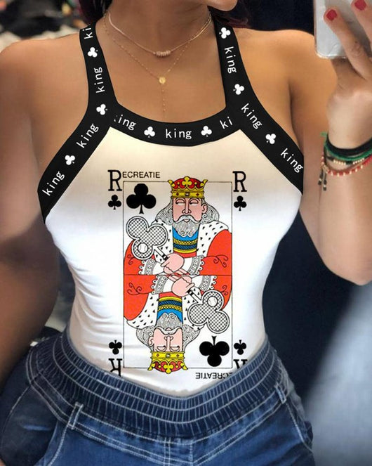 Camiseta Estampada con Detalles de Correas - Image 9