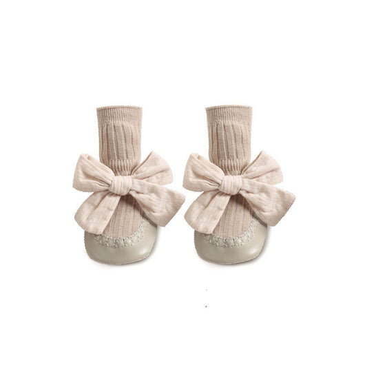 Zapatos de Suela de Cuero para Bebé + Calcetines Tubo Otoño - Image 8