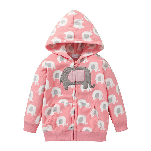 Chamarra Infantil con Capucha y Cierre - Diseño Divertido para Niños 1-5 Años