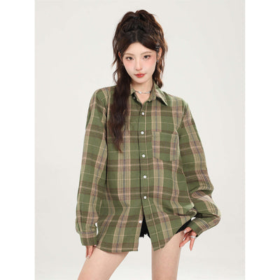Camisa Larga de Protección Solar Estilo Retro para Mujer - Image 12