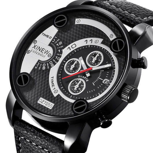Reloj de Pulsera para Hombre con Calendario y Correa de Cuero Premium - Image 7