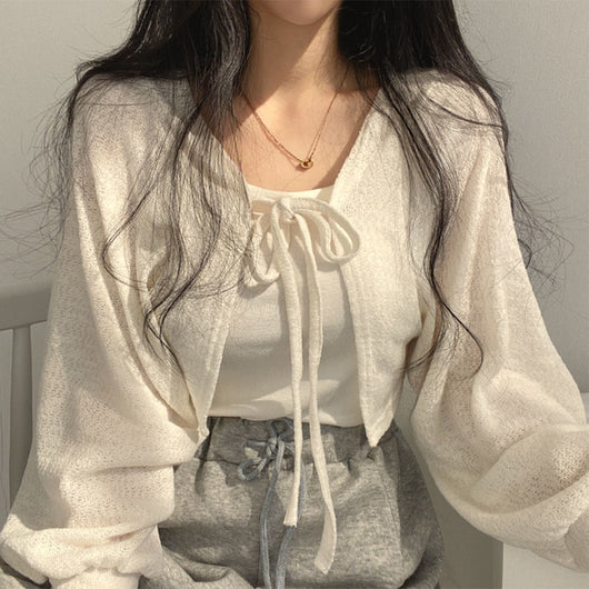 Cardigan de Protección Solar Corto para Mujer - Image 2