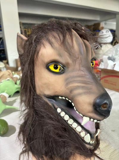 Máscara de Cabeza de Lobo en Látex - Headgear de Cosplay Profesional - Image 6
