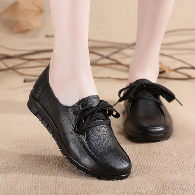 Zapatos de Cuero para Mamá - Cómodos, Antideslizantes y Casuales - Image 4