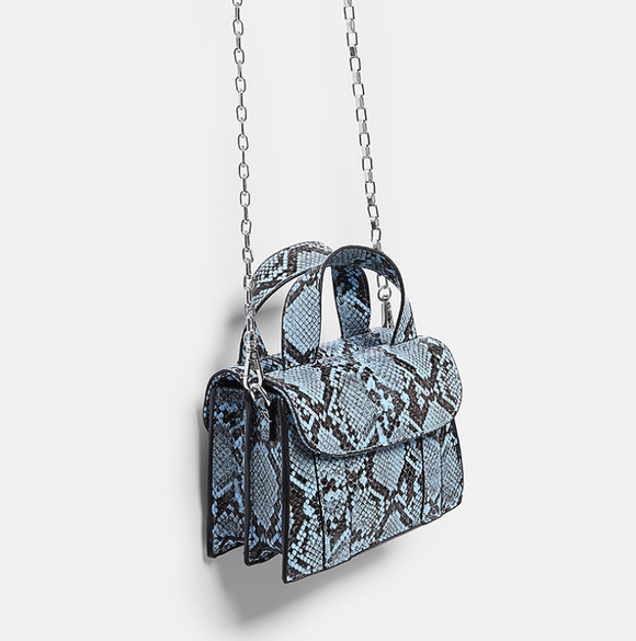 Cadena Vintage con Estampado de Serpiente