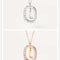 Women's Light Luxury Alphabet Sterling Plateado Collarbone Necklace L Dorado