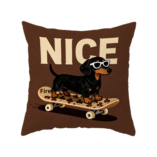 Funda de Almohada Perro Salchicha Cartoon Adorable - Image 13