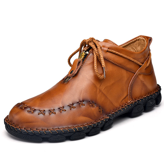 Botas Altas de Cuero para Hombre - Comodidad y Estilo Casual