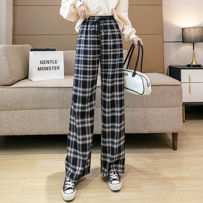 Pantalón Ancho Cintura Alta Drapeado Casual Tendencia - Image 8