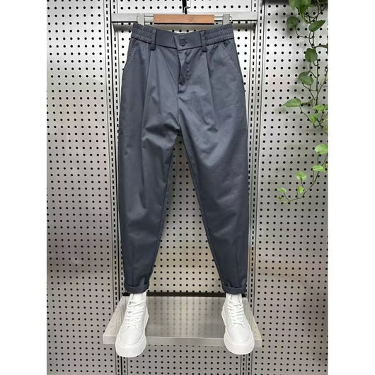 Pantalones Casuales Holgados Estilo Coreano de Color Sólido para Hombre - Image 14