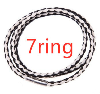 Pulsera de Cuero Trenzado Personalizada para Hombre con Nombre y Acero Inoxidable - Image 19