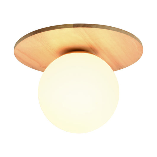 Lámpara de Entrada Estilo Nórdico y Japonés en Madera - Image 4