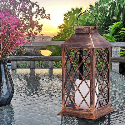 Lámpara Solar Decorativa de Jardín con Efecto Vela