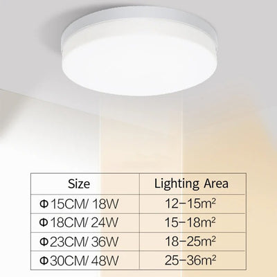 Lámpara LED Redonda de Techo para Dormitorio y Sala - Image 4