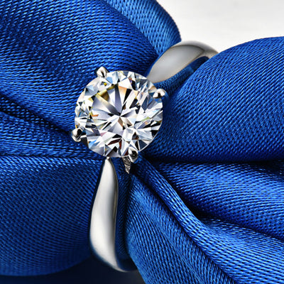 Anillo de Moissanita Simulada para Mujer - Image 11
