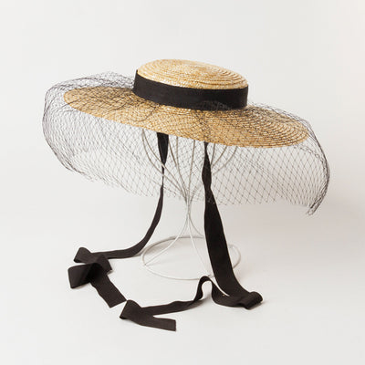 Sombrero de Paja Ligero Ala Ancha con Malla - Image 3