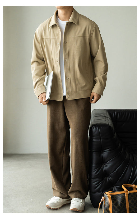 Chaqueta de Trabajo Profesional con Cuello Texturizado en Twill para Hombre - Image 15