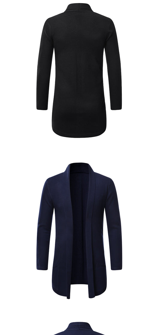 Cardigan Suéter Tejido Tipo Trench Coat para Otoño - Image 12