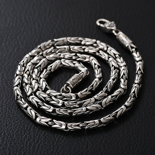 Collar de Plata Cuadriculado para Hombre - Diseño Moderno - Image 11