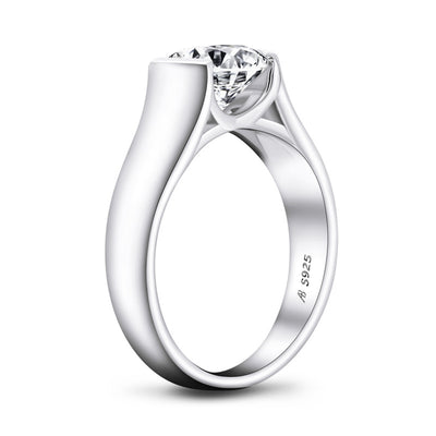 Anillo de Plata 925 con Diamante SONA de 2 Quilates para Mujer - Image 2